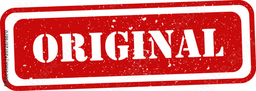 Fotografía Red rubber stamp with the word 'original' authenticity and verification concept