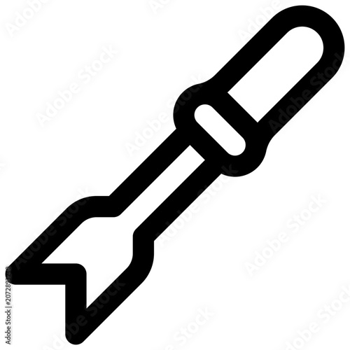 Foto Pry bar. Editable stroke vector icon.