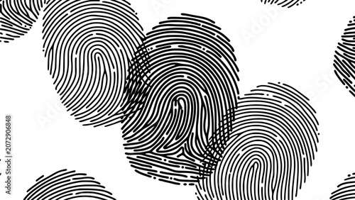 Fingerprints with Intricate Patterns Showcasing Detailed Ridges and Swirls in a Close-Up View Featuring Fingerprint, Pattern