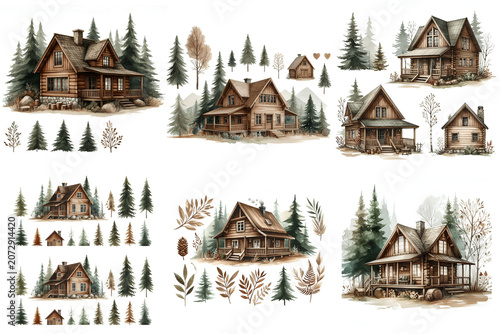 Cozy rustic house nestled in the woods