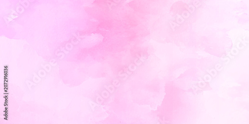Obraz na płótnie Abstract pink watercolor background,Paint brush paper textured stain canvas elem