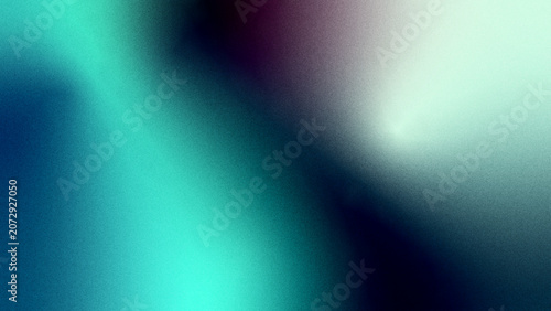 Gradient background showcases a blend of teal and deep indigo colors creating a moody and atmospheric aesthetic for creative layout compositions.