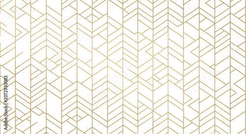 Elegant Gold Geometric Pattern on White Background - Modern Design