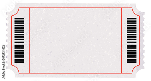 Blank event ticket template