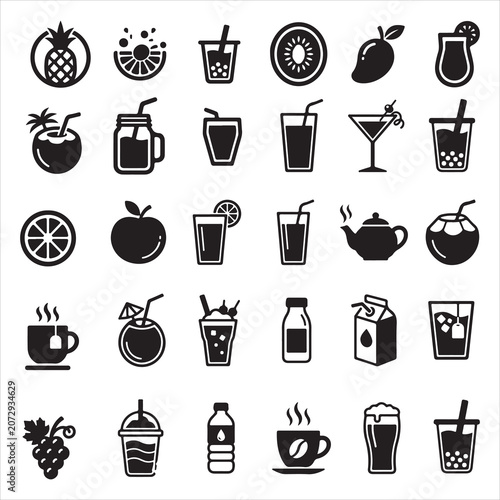 food and drinks icons