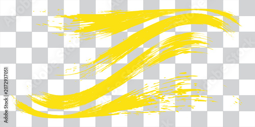 Black highlighter bold horizontal lines set. Brush drawn vector stripes with dry brush texture. Grunge marker highlight underline strokes. Scribble charcoal thick long isolated lines.