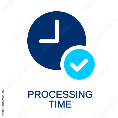 processing time clip art illustration for graphic design
