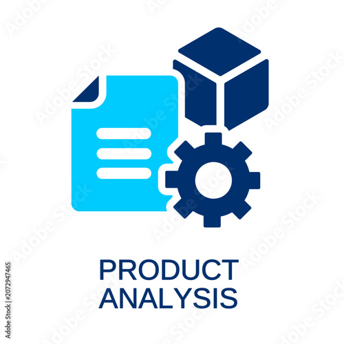 product analysis clip art illustration for graphic design