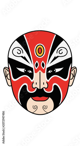 Traditional Chinese Opera Face Mask