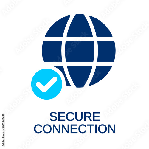 secure connection clip art illustration for graphic design