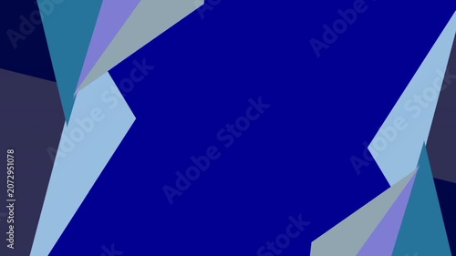 Abstract Geometric Motion Background with Blue and Purple Polygon Shapes