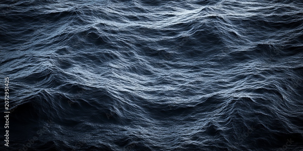 Obraz premium Moody Ocean Surface with Dark Water Texture, Evocative Depths and Beauty in Nature s Calm Waters