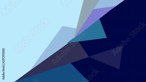 Abstract crystal shape motion beckground with copy space