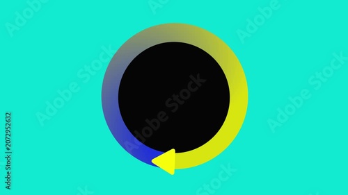 Gradient Yellow and Purple Arrow Rotating Motion Background