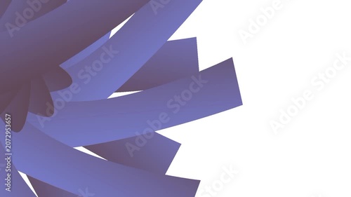 Abstract Blue and Purple Circular Motion Background with Repeating Geometric Bars