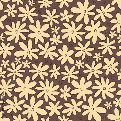 seamless pattern with flowers