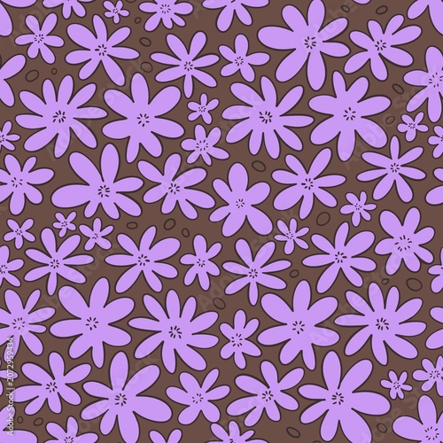 seamless pattern with flowers