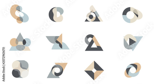 Geometric Abstract Shapes Collection - Modern Design Elements