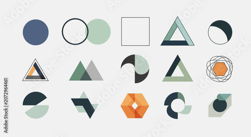 Geometric Shapes Abstract Design Collection