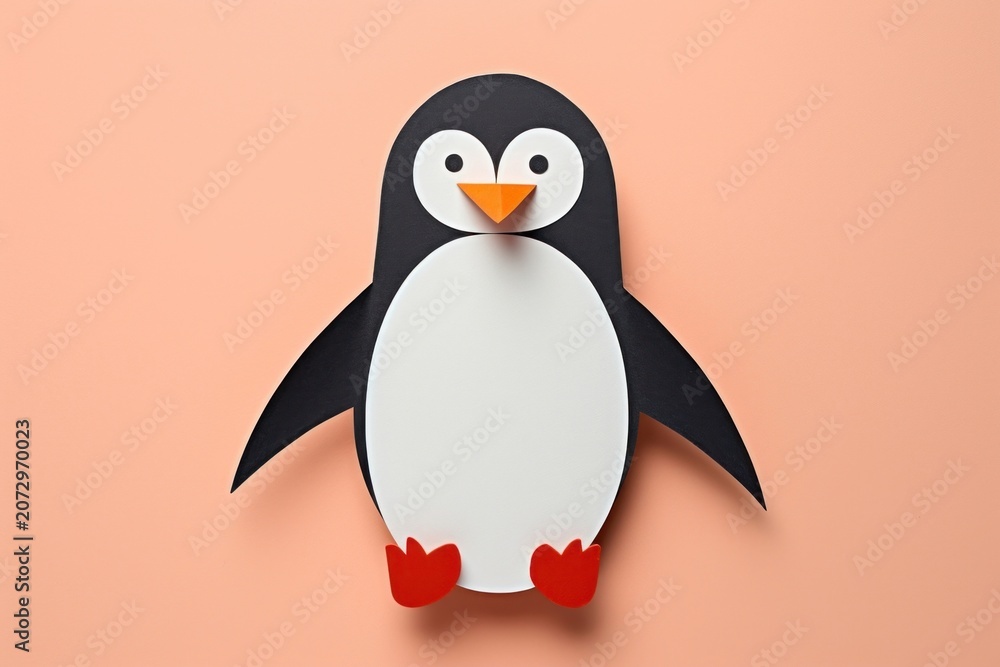 Fototapeta premium Penguin animal bird representation.
