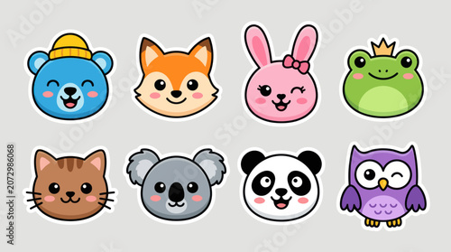 Photography Cute animal faces collection