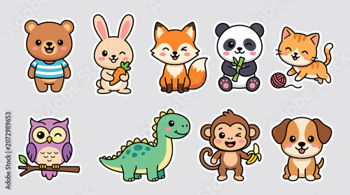 Photography Cute cartoon animals collection