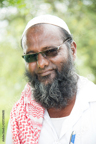 Portrait of Indian muslim man