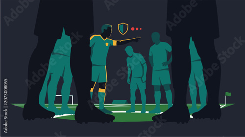 Photos Football Captain Holding Teammates Accountable Following Defensive Error
