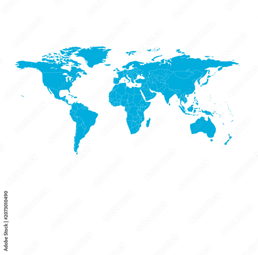 Fototapeta premium world map square 09 illustration image graphic for design projects presentations digital media marketing visuals professional commercial content versa