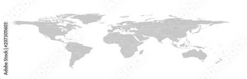 Fotografie world map long grayscale 1 10 illustration image graphic for design projects pre