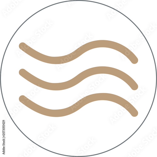vector illustration of a wave icon