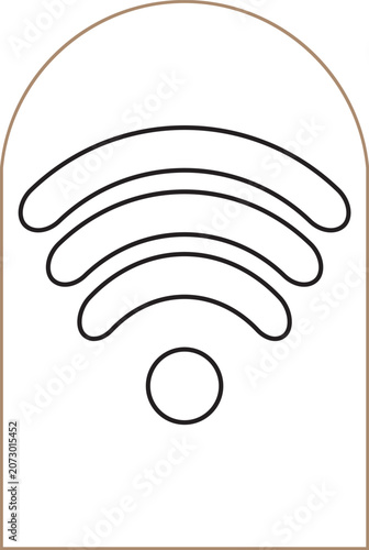 vector illustration of a wifi icon