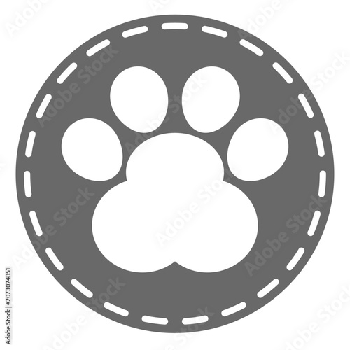 vector paw stamp