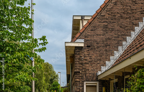 Tableau sur toile Early 20th century historic facade in Utrecht, Netherlands
