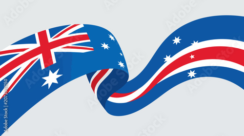 Fotografie Waving flags abstract design