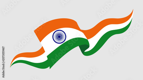 Waving national flag