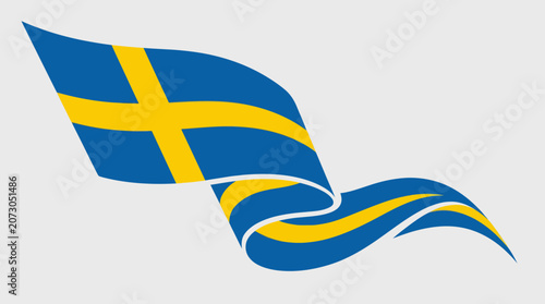 Waving national flag
