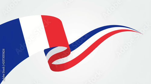 Waving national flag