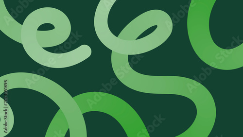 Fotografija Abstract fluid lines background with Green gradient color