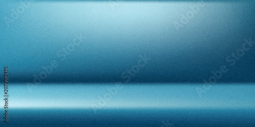 Картината върху платно Minimal blue limbo background with smooth wall and floor gradient