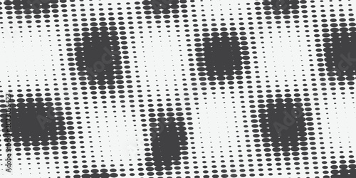 Modern Black and White Dot Field Background Featuring Halftone Circle Clusters and Editorial Geometric Movement modern visual composition eps10
