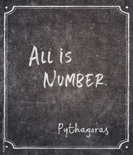 All is Number Pythagoras
