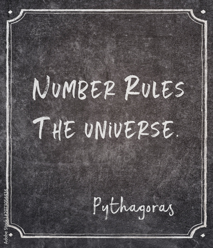 Number rules Pythagoras