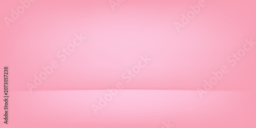 Abstract pink coral gradient background empty space studio room for display product ad website