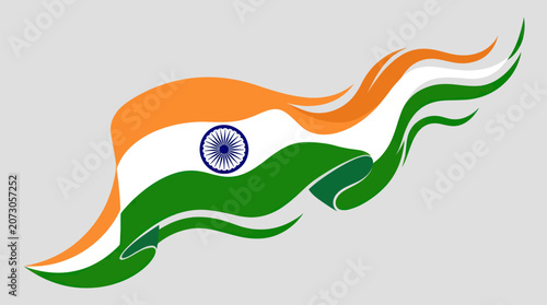 Waving national flag symbol