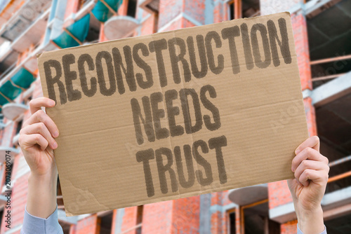 Φωτογραφία "Reconstruction needs trust" Without trust, rebuilding cannot succeed