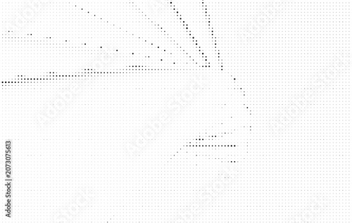 Abstract halftone pattern background with grey dots of varying sizes
