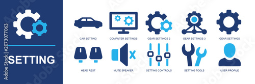 Foto Settings icon set