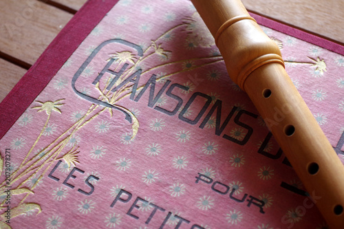 flute à bec et chansons