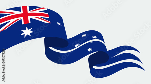 Flowing national flag banner design